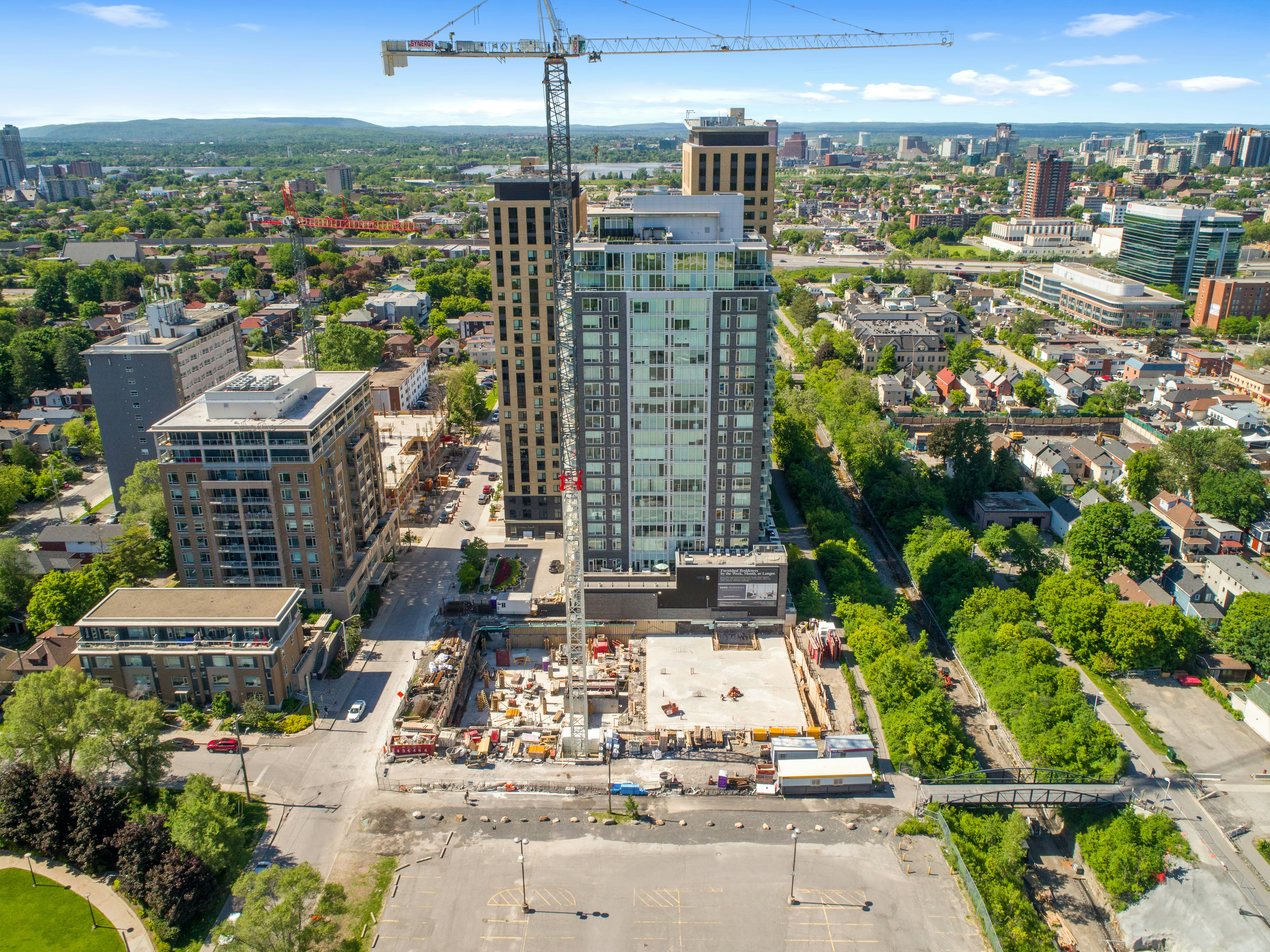 U.S. multifamily development — aerial view